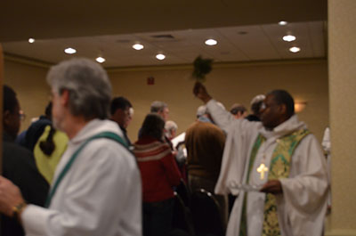 Bishop Baxter blessing
